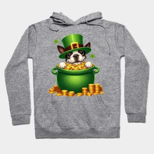 St Patricks Day Boston Terrier Dog Hoodie